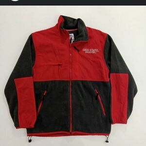 VTG 90's Ohio State Buckeyes North Face Style Fleece Jacket Men's  M Collegiate